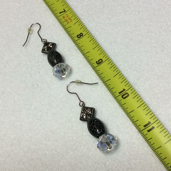 FINAL SALE PRICE OOAK Design Black Necklace & Earring Set - Picture 4 of 5